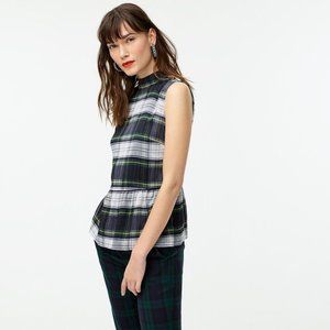 J.Crew | Sleeveless Peplum Top in Gilded Highland
